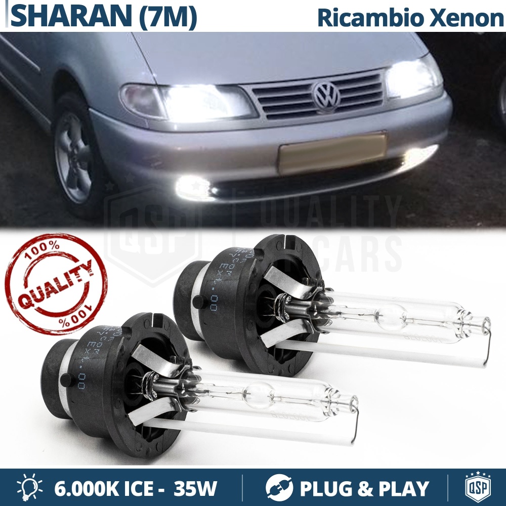 2x D2S Xenon Replacement Bulbs for VOLKSWAGEN SHARAN (7M) HID 6.000K White Ice 35W 2x D2S Xenon Replacement Bulbs for VOLKSWAGEN SHARAN (7M) HID 6.000K White Ice 35W