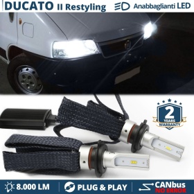 Kit LED H7 para Fiat DUCATO 2 Facelift Luces de Cruce CANbus | 6500K Blanco Frío 8000LM