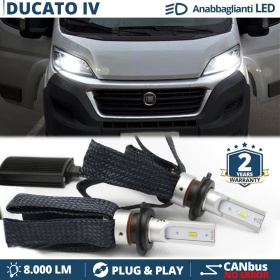 Kit LED H7 para Fiat Ducato 4 Luces de Cruce CANbus | 6500K Blanco Frío 8000LM