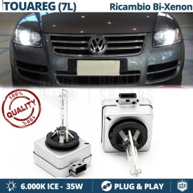 2x Bombillas Bi-Xenon D1S de Repuesto para VOLKSWAGEN TOUAREG (7L) Luz 6.000K Blanco Frio Lámpara 35W