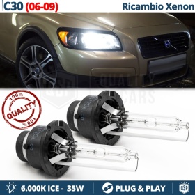 2x Bombillas Bi-Xenon D2S de Repuesto para VOLVO C30 06-09 Luz 6.000K Blanco Frio Lámpara 35W