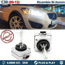 2x Bombillas Bi-Xenon D3S de Repuesto para VOLVO C30 09-13 Luz 6.000K Blanco Frio Lámpara 35W