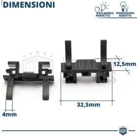 2X Adaptatores del Retenedor Soporte Bombilla para Montaje KIT LED H7 para Fiat