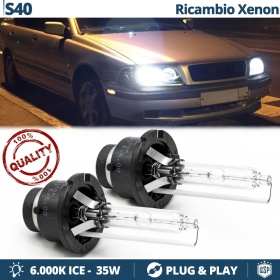 2x D2S Xenon Replacement Bulbs for VOLVO S40 1 HID 6.000K White Ice 35W