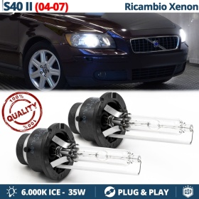 2x Bombillas Bi-Xenon D2S de Repuesto para VOLVO S40 2 04-07 Luz 6.000K Blanco Frio Lámpara 35W