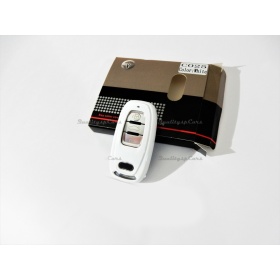 Funda Rígida Llave Mando BLANCO metalizado para Audi R8 (4S) Carcasa Protectora en Abs Térmico