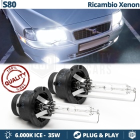 2x Bombillas Xenon D2S de Repuesto para VOLVO S80 I Luz 6.000K Blanco Frio Lámpara 35W