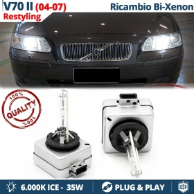 2x Bombillas Bi-Xenon D1S de Repuesto para VOLVO V70 2 CON LUCES DE CURVA Luz 6.000K Blanco Frio Lámpara 35W