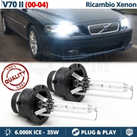 2x Bombillas Bi-Xenon D2S de Repuesto para VOLVO V70 2 SIN LUCES DE CURVA Luz 6.000K Blanco Frio Lámpara 35W
