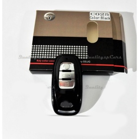Metallic BLACK Hard Remote Key Cover for Audi Q5 (B8/8R) PROTECTOR Shell Case in Thermal Abs