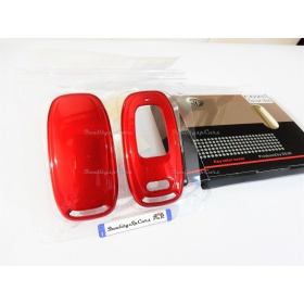 Funda Rígida Llave Mando ROJO metalizado para Audi R8 (4S) Carcasa Protectora en Abs Térmico