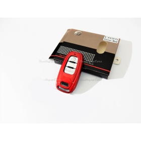 Funda Rígida Llave Mando ROJO metalizado para Audi R8 (4S) Carcasa Protectora en Abs Térmico