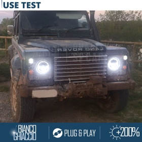FAROS LED Angel Eyes para LAND ROVER DEFENDER, Luz Blanca 6500K | APROBADO