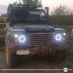 FAROS LED Angel Eyes para LAND ROVER DEFENDER, Luz Blanca 6500K | APROBADO