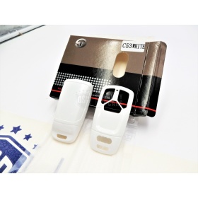 Cover Rigida Bianco Metallizzato, Guscio per Chiave Audi A4 (B9), Copertura Protezione Telecomando in ABS Termico