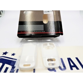 Cover Rigida Bianco Metallizzato, Guscio per Chiave Audi A4 (B9), Copertura Protezione Telecomando in ABS Termico