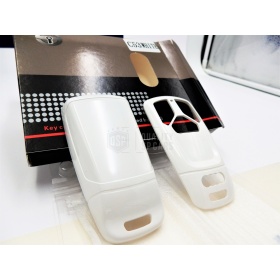 Funda Rígida Llave Mando Blanco metalizado para Audi TT III (8S) Carcasa Protectora en Abs Térmico