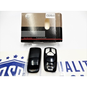 Funda Rígida Llave Mando NEGRO metalizado para Audi A5 (B9/8W6) Carcasa Protectora en Abs Térmico