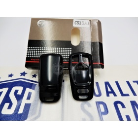 Funda Rígida Llave Mando NEGRO metalizado para Audi TT III (8S) Carcasa Protectora en Abs Térmico