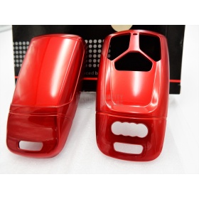 Funda Rígida Llave Mando Rojo metalizado para Audi A4 (B9) Carcasa Protectora en Abs Térmico