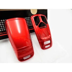 Funda Rígida Llave Mando Rojo metalizado para Audi A4 (B9) Carcasa Protectora en Abs Térmico