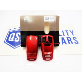 Cover Rigida Rosso Metallizzato, Guscio per Chiave Audi A5 (B9/8W6), Copertura Protezione Telecomando in ABS Termico