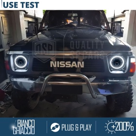 FAROS LED Angel Eyes para NISSAN PATROL GR (Y60), Luz Blanca 6500K | APROBADO