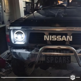 FAROS LED Angel Eyes para NISSAN PATROL GR (Y60), Luz Blanca 6500K | APROBADO