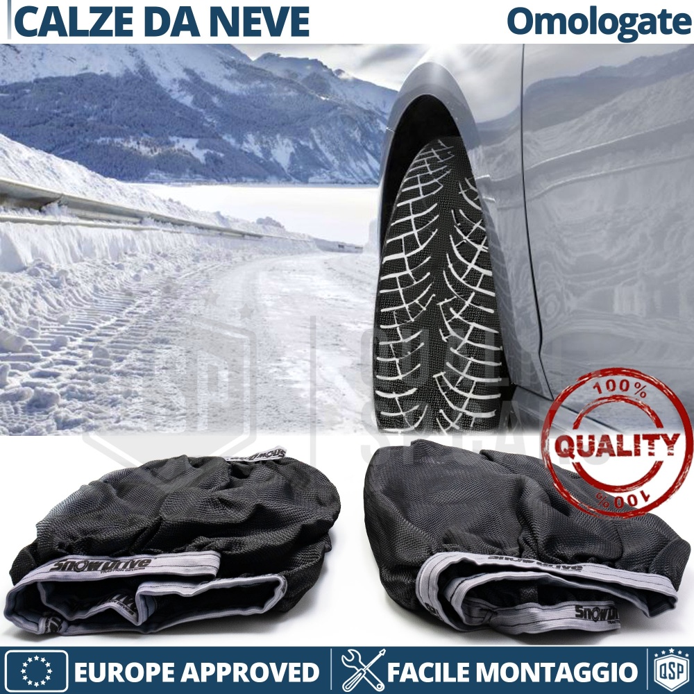Calcetines de Nieve para Ssangyong Rexton Y400 desde 2021, HOMOLOGADOS para Italia y Europa | Alternativa a Cadenas