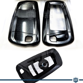 Funda Rígida Llave Mando Negro metalizado para Bmw SERIE 3 (F30/F31) Carcasa Protectora en Abs Térmico