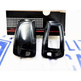 Funda Rígida Llave Mando Negro metalizado para Bmw SERIE 5 (F10/F11) Carcasa Protectora en Abs Térmico