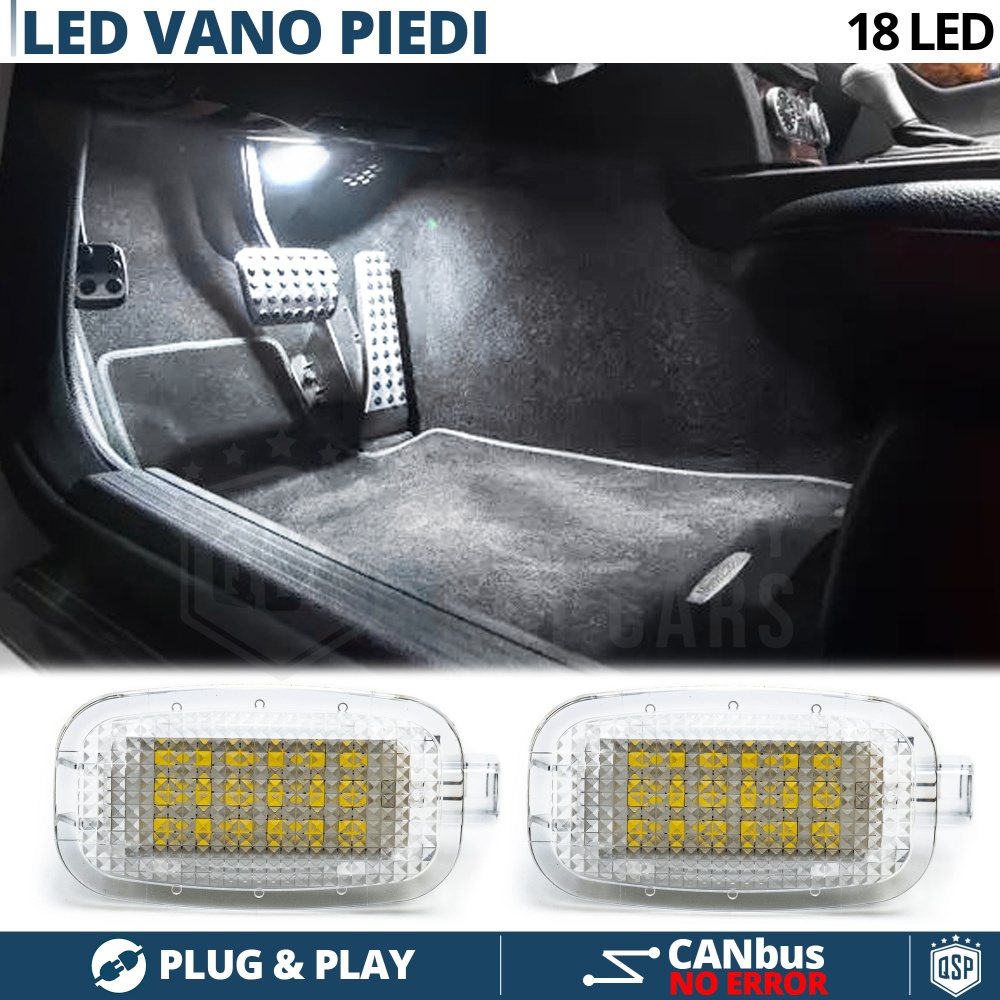 2 Luces de Pies LED para MERCEDES | Luces Interiores Coche Luz BLANCAS | CANbus NO Errores