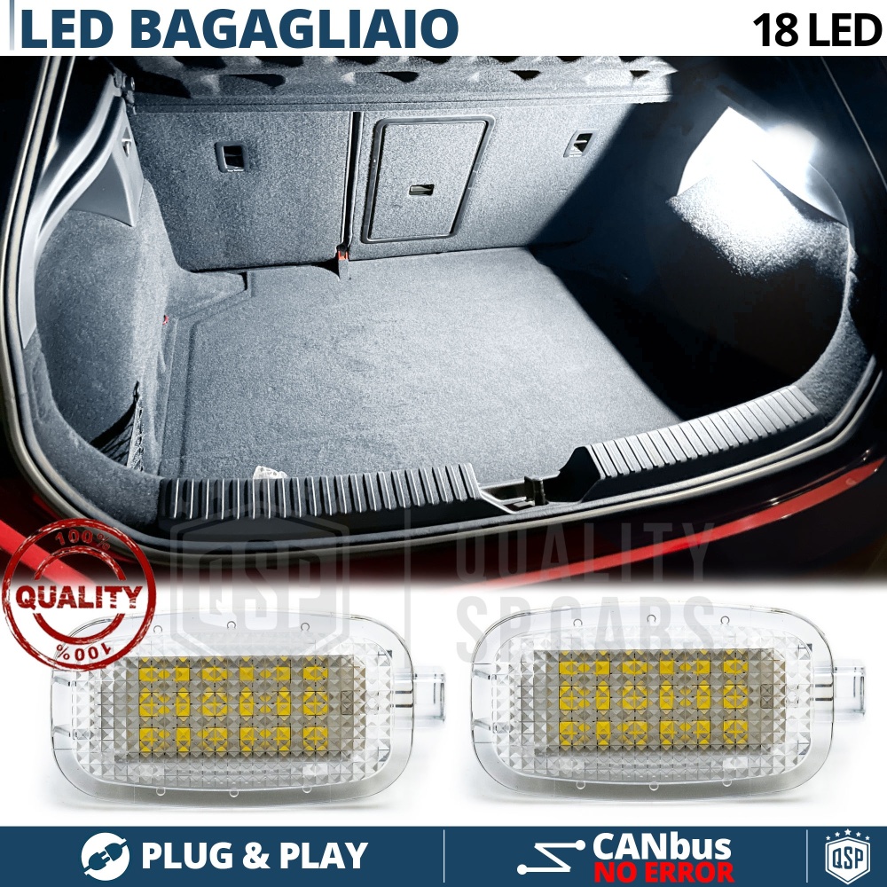 Luci LED Bagagliaio Per MERCEDES | Plafoniere LED Luci Interni Bianche POTENTI | CANbus NO Errori