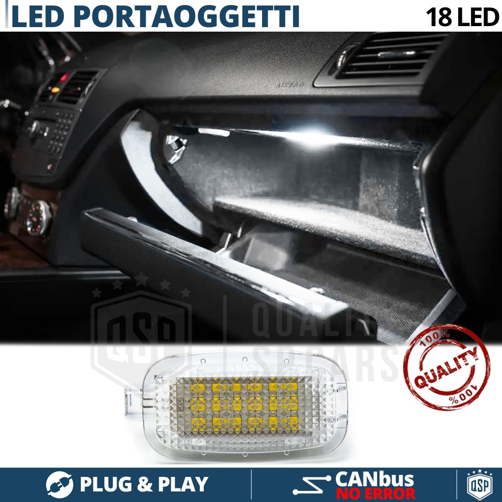 Luces de Guantera LED para MERCEDES | Luces Interiores Coche BLANCAS | CANbus NO Errores