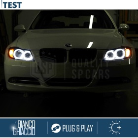 ANGEL EYES LED Para BMW SERIE 3 E90 E91 (05-08) CON XENON | Luz Blanca 80W | CANbus NO ERROR