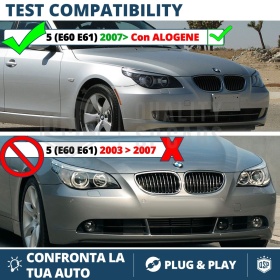 ANGEL EYES LED Para BMW Serie 5 E60 E61 FACELIFT, CON HALÓGENAS | Luz Blanca 60W CANbus