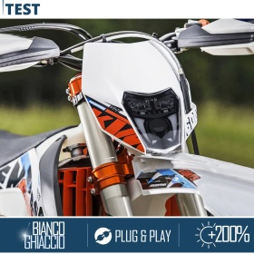 FARO LED para Motocicletas KTM APROBADO Uso Calle | POTENTE Luz Blanca 6500K | Plug & Play
