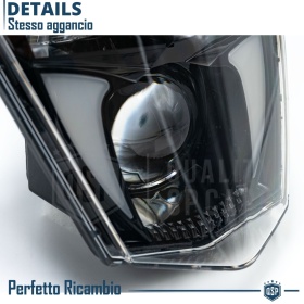 FARO LED para Motocicletas KTM APROBADO Uso Calle | POTENTE Luz Blanca 6500K | Plug & Play