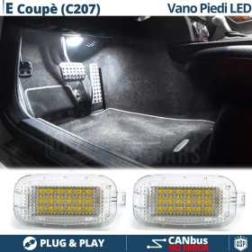 2 Luces de Pies LED para MERCEDES CLASE E COUPE C207 | Luces Interiores Coche Luz BLANCAS | CANbus