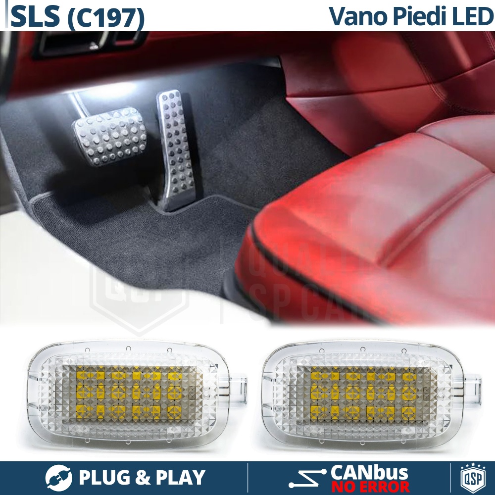 2 Luces de Pies LED para MERCEDES SLS C197 | Luces Interiores Coche Luz BLANCAS | CANbus 2 Luces de Pies LED para MERCEDES SLS C197 | Luces Interiores Coche Luz BLANCAS | CANbus