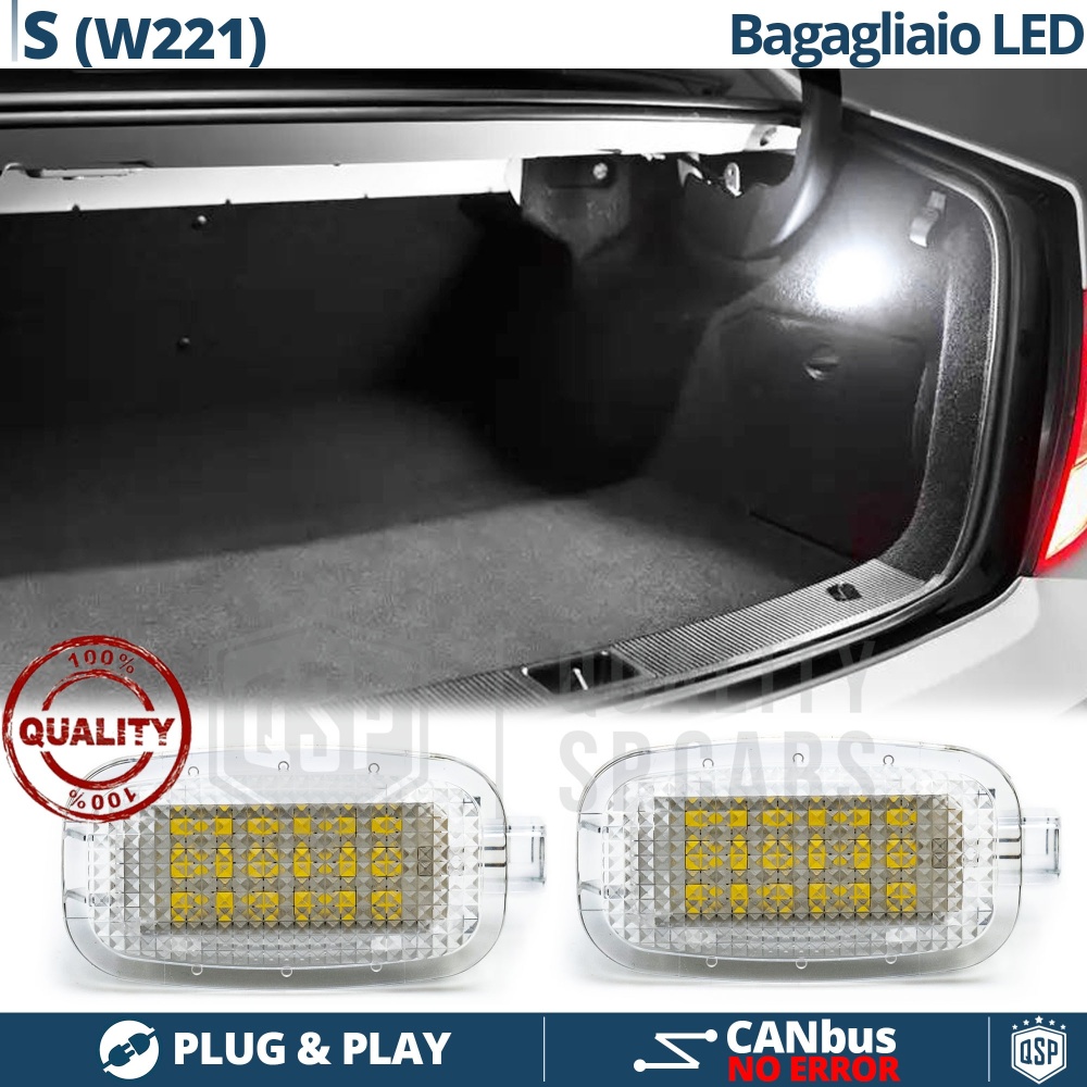 Luces de Maletero LED para MERCEDES CLASE S W221 | Luces Interiores Coche BLANCAS | CANbus Luces de Maletero LED para MERCEDES CLASE S W221 | Luces Interiores Coche BLANCAS | CANbus