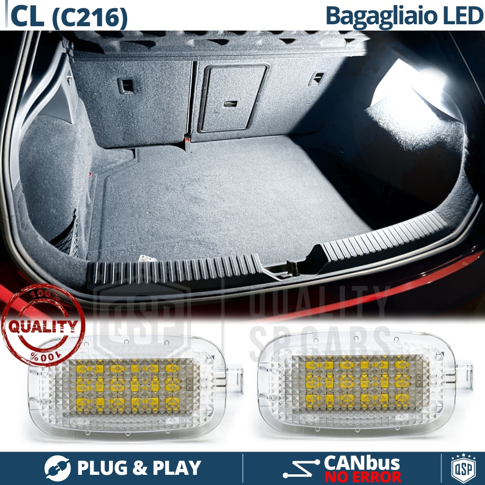 Luces de Maletero LED para MERCEDES CL C216 | Luces Interiores Coche BLANCAS | CANbus Luces de Maletero LED para MERCEDES CL C216 | Luces Interiores Coche BLANCAS | CANbus