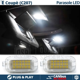 2 Luces LED Visera Parasol para MERCEDES CLASE E COUPE C207 | Luces Interiores Coche BLANCAS | CANbus