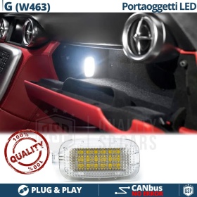 Luces de Guantera LED para MERCEDES CLASE G W463 07-12 | Luces Interiores Coche BLANCAS | CANbus