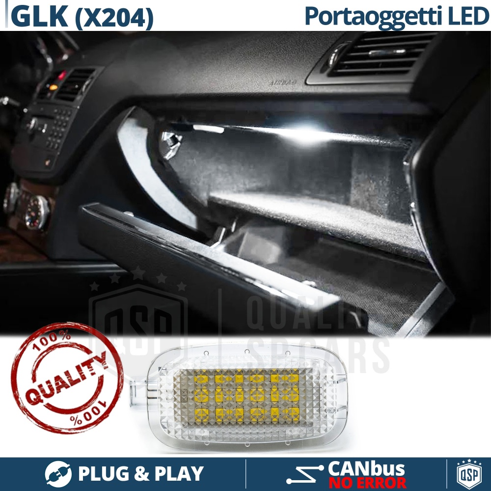 Luces de Guantera LED para MERCEDES GLK X204 | Luces Interiores Coche BLANCAS | CANbus Luces de Guantera LED para MERCEDES GLK X204 | Luces Interiores Coche BLANCAS | CANbus