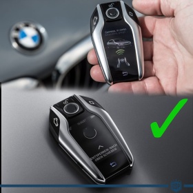 Metallic White Hard Remote Key Cover for Bmw SERIES 7 (G11 G12) PROTECTOR Shell Case in Thermal Abs