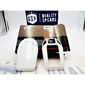 Metallic White Hard Remote Key Cover for Bmw SERIES 7 (G11 G12) PROTECTOR Shell Case in Thermal Abs