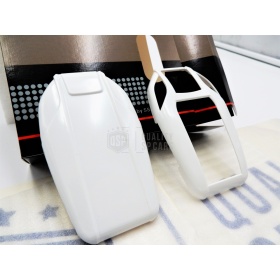 Metallic White Hard Remote Key Cover for Bmw SERIES 7 (G11 G12) PROTECTOR Shell Case in Thermal Abs