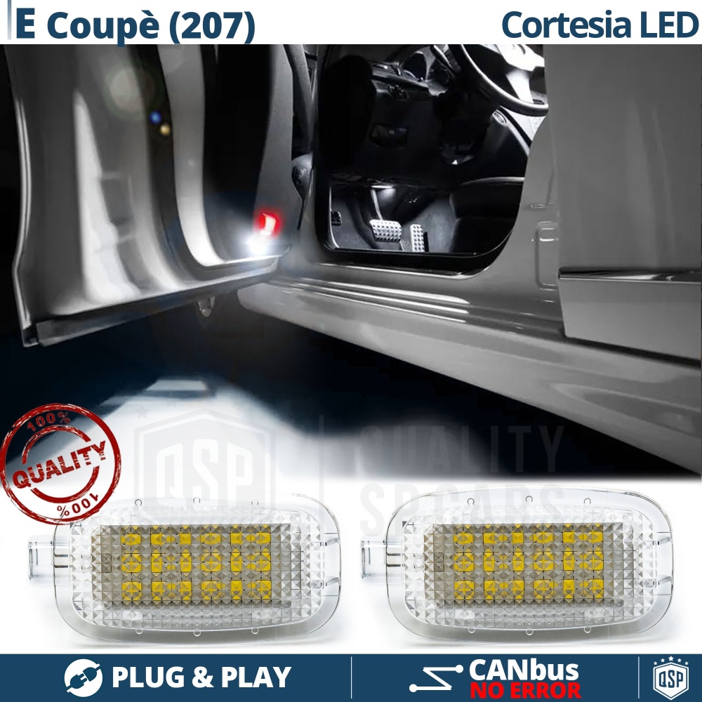 2 LED Höflichkeit Licht für MERCEDES E KLASSE COUPE C207 | Led Deckenleuchten Weißes Eis 6500K | CANbus
