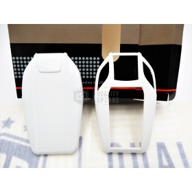 Metallic White Hard Remote Key Cover for Bmw SERIES 7 (G11 G12) PROTECTOR Shell Case in Thermal Abs